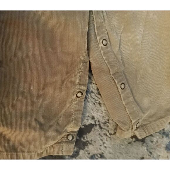 Tommy Hilfiger Vintage 90s Carpenter Tan Bib Corduroy Overalls Toddler 12-18M - Picture 6 of 8